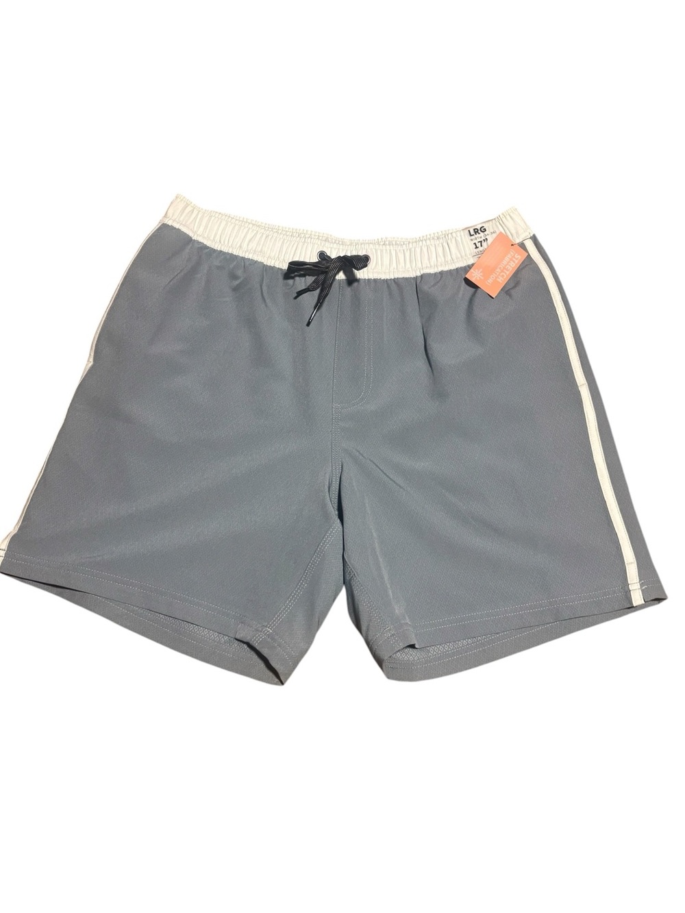 VISSLA Blue Swim Board Shorts with White Waistband & Pocket Accents